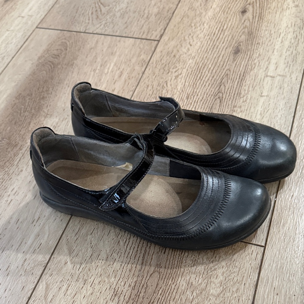 Naot Black Mary Jane Flats